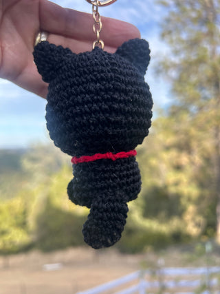 Black cat key chain