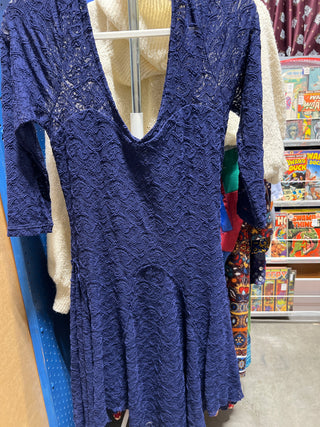 Free People blue lace dress