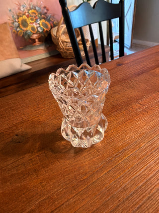 Clear crystal glass toothpick holders