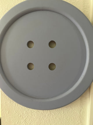 Purple button wall hanging