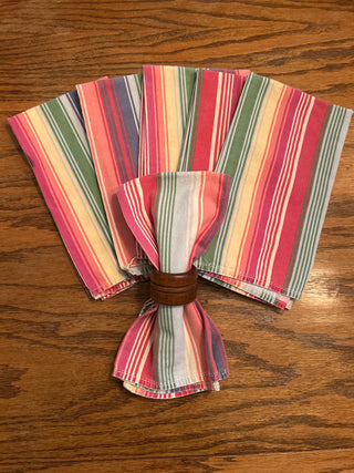Striped Cloth Napkins, Set of 6