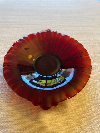 Vintage Royal Ruby Red dish