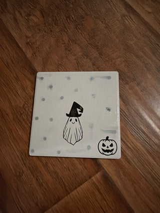 Halloween coaster, handmade