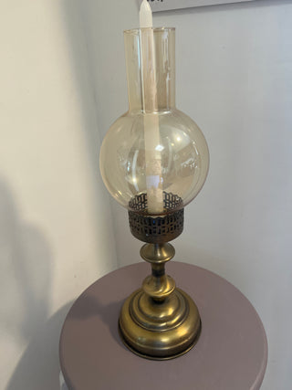 Vintage hurricane candle holder