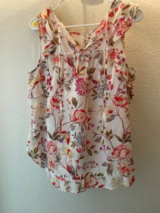 Sleeveless floral Lauren Conrad top