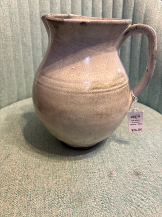 Off White Ceramic Pitcher - MTS