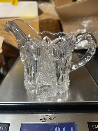 Clear glass, small creamer