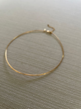 Vintage Joan Rivers Wire Gold Tone Choker Necklace