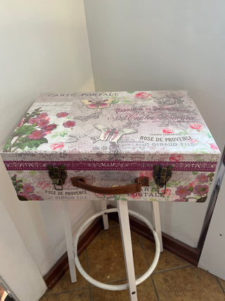 Vintage postcard trunk