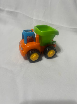 Orange little dump truck