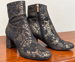 UNISA Metallic Ankle Boots