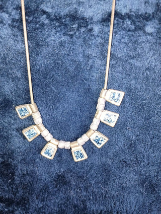 Blue stone necklace