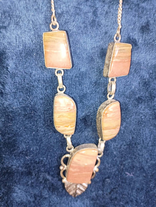 Rhodochrosite & Stirling silver