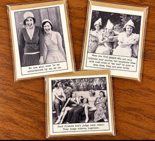 Vintage b/w cards - blank inside