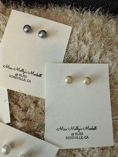Vintage Style Faux Pearl Earrings