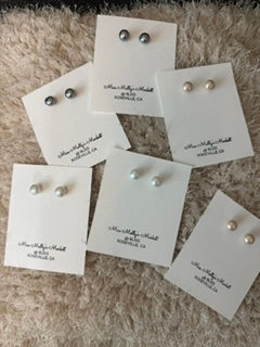 Vintage Style Faux Pearl Earrings