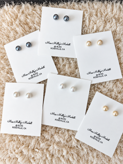 Vintage Style Faux Pearl Earrings