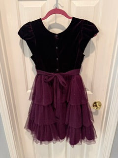 Plum Holiday Party Dress
