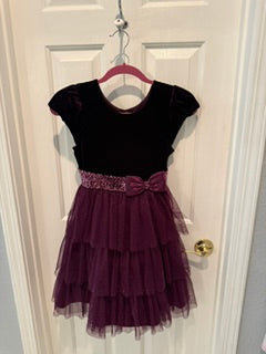 Plum Holiday Party Dress