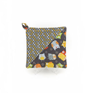 Potholder - Grey & Yelow