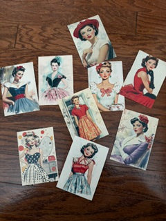 Retro Woman Postcard