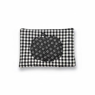 Halloween - Mug Rug - Black & White Pumpkin
