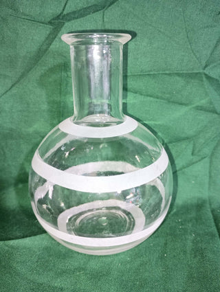 Vintage glass round bottom budvase