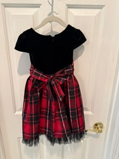 Taffeta Plaid Party Dress