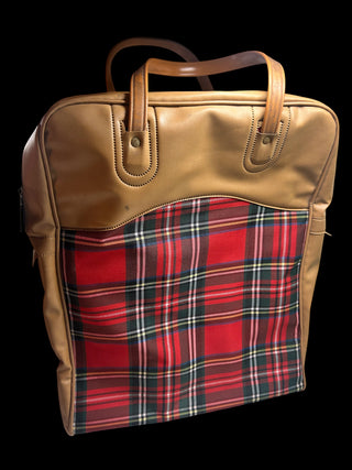 Vintage Thermos Red Plaid Picnic Set with 2 Bottles, Carry Bag & Food Box