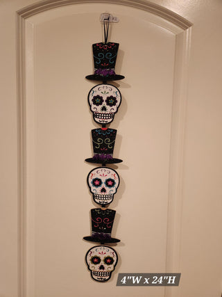 Glitter Halloween Day of the Dead Hanging Decor