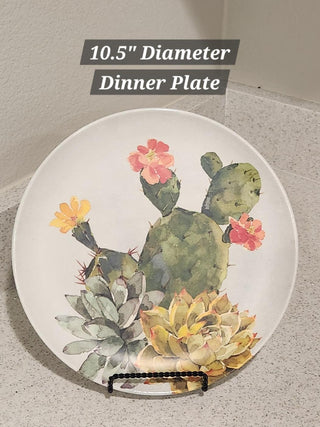 Fall Cactus Melamine Dinner Plate