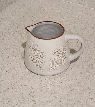White Ceramic Cream Pitcher