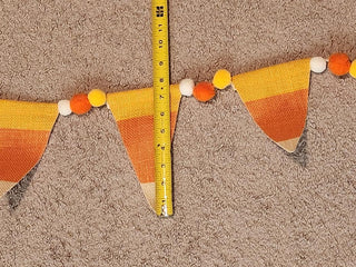 Burlap Candy Corn Garland