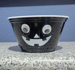Black Googly Eye Jack-O-Lantern Bowl