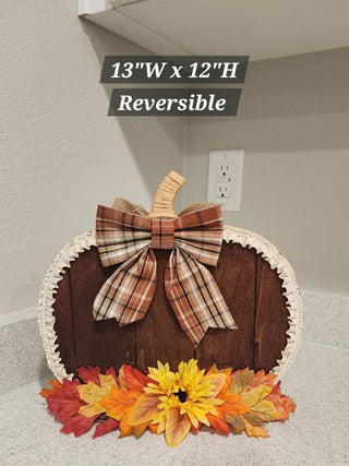 Reversible Thanksgiving Fall Tabletop Decor