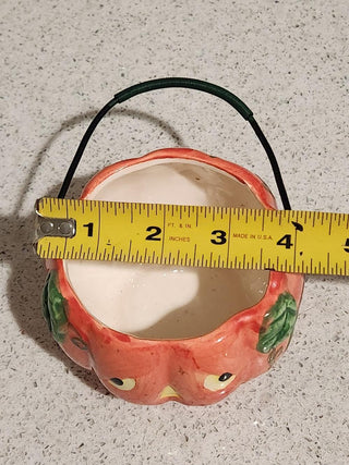 Ceramic Jack-O-Lantern Candle Holder or Candy Dish