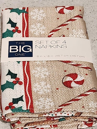 Gingerbread Tablecloth & 4 Napkins Set