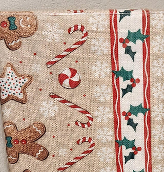 Gingerbread Tablecloth & 4 Napkins Set