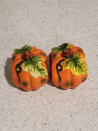 Set of 2 Ceramic Pumpkin Napkin Rings