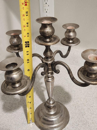 Vintage Silver Candelabra 5 Arm Tabletop