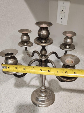 Vintage Silver Candelabra 5 Arm Tabletop