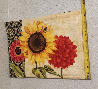 Set of 4 Cream Sunflower Placemats