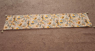 Yellow Floral Table Runner
