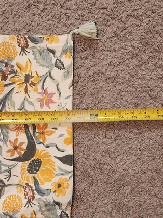 Yellow Floral Table Runner