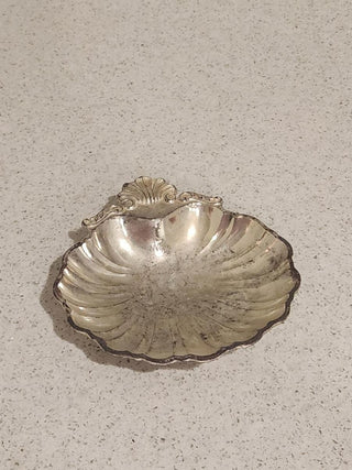 Vintage Silver Shell Trinket Dish
