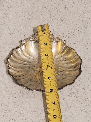 Vintage Silver Shell Trinket Dish