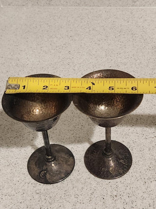 Set of 2 Vintage Silver Gobbles