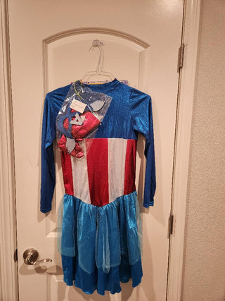Girls Marvel Captain American Costume