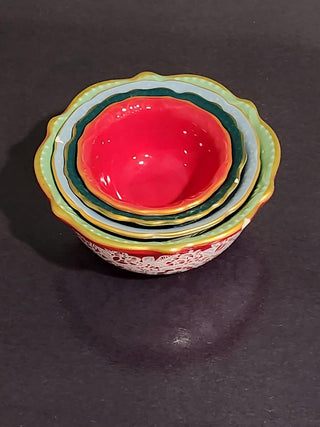 Pioneer Woman Christmas Measuring Cup Bowls
