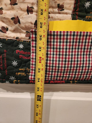 Quilted Christmas Card Holder
